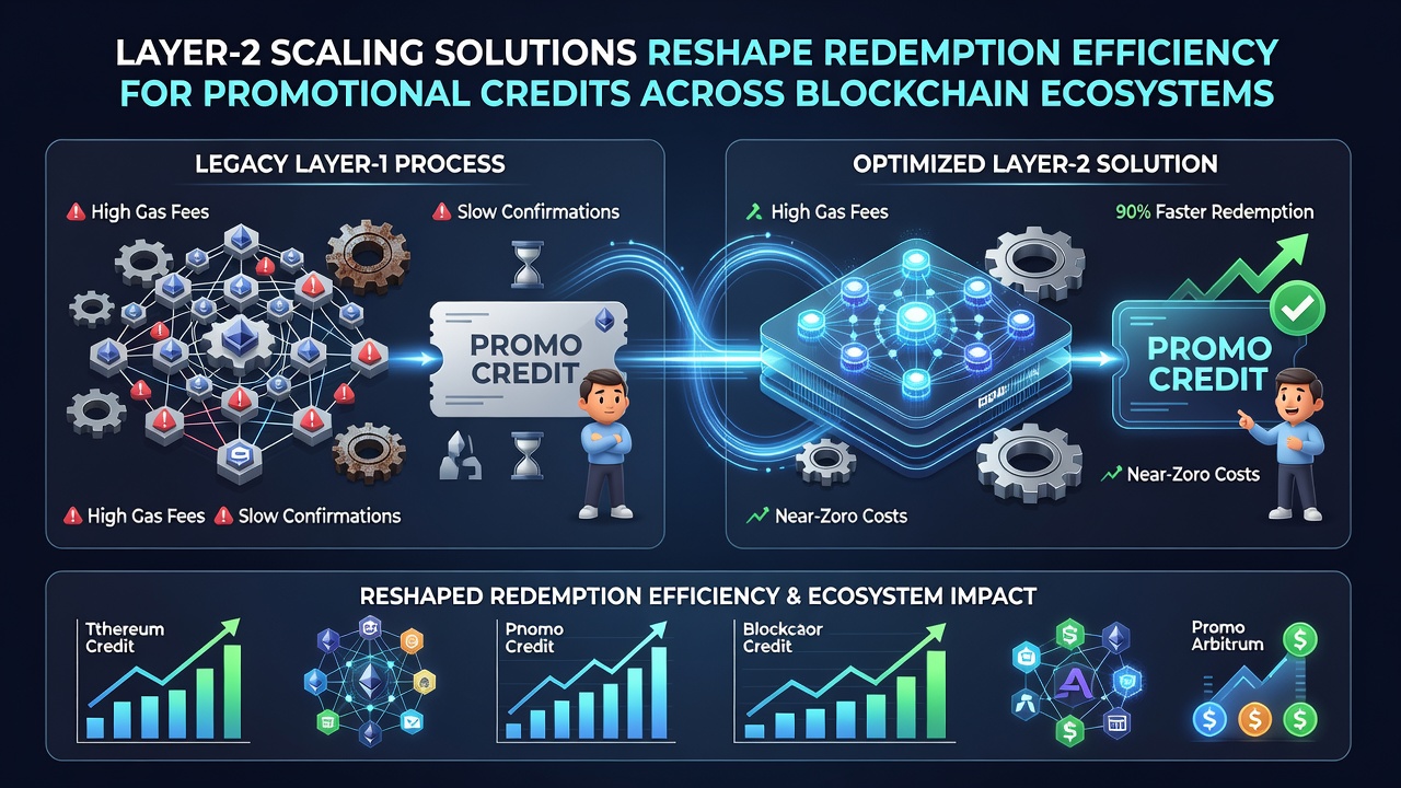 Efficiency gains from Layer-2 solutions in promotional credit redemptions