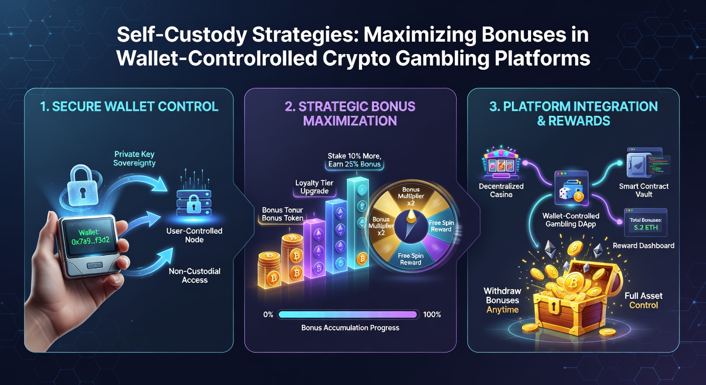 Detaillierte Darstellung eines Dashboards mit Wallet-Verbindungen, Bonus-Trackern und Blockchain-Transaktionen auf einer Krypto-Glücksspielplattform