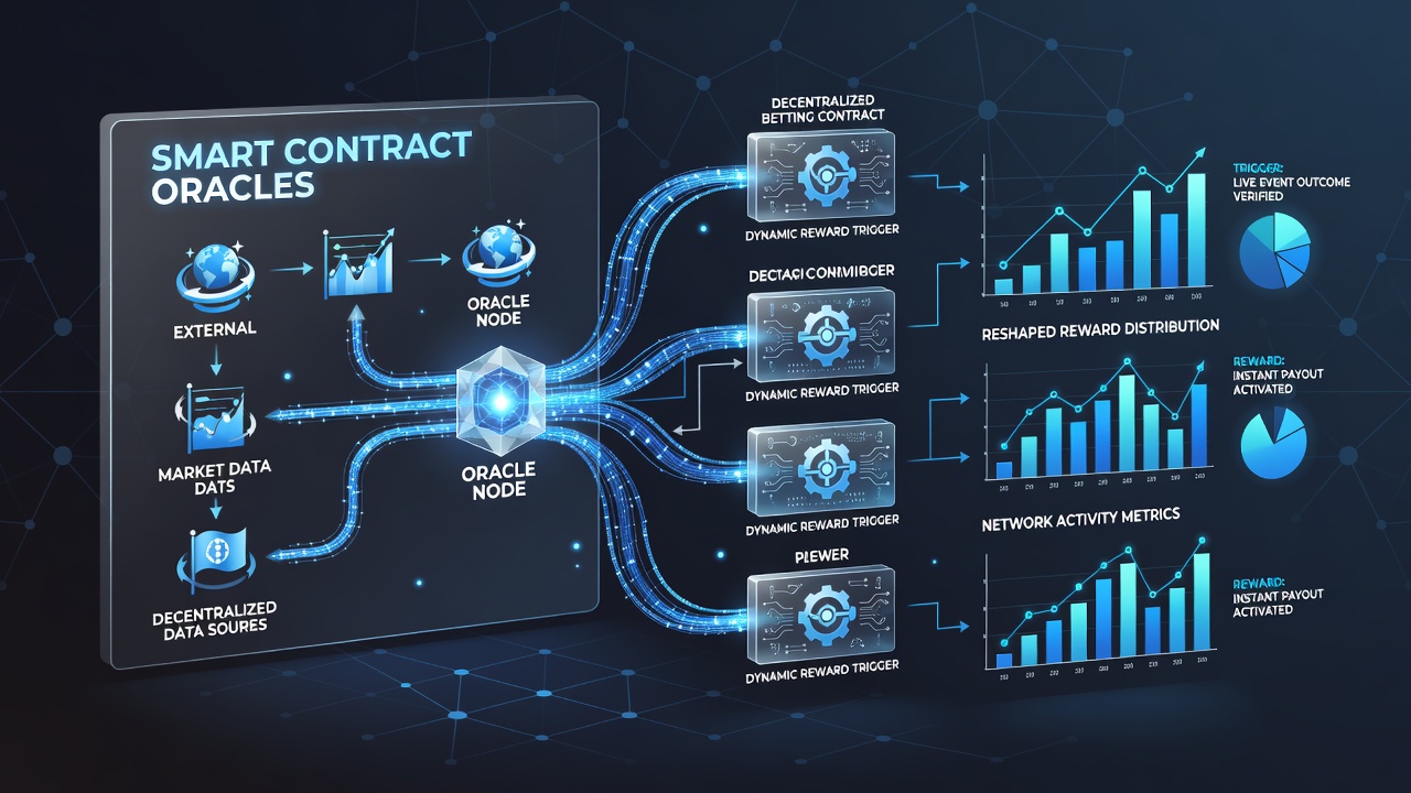 Dynamische Belohnungsauslöser durch Oracle-gestützte Smart Contracts in Blockchain-Wettumgebungen